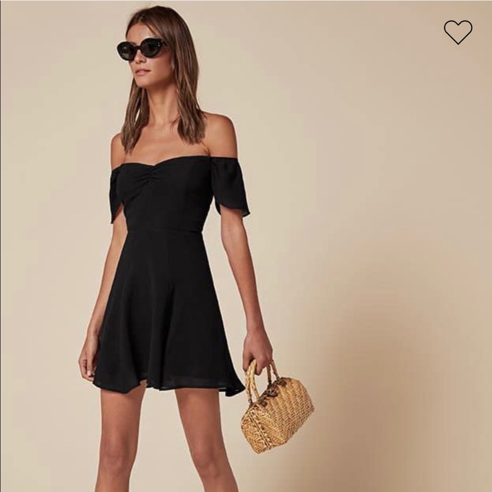 Reformation black mini dress- Size 0 (fits like 2)